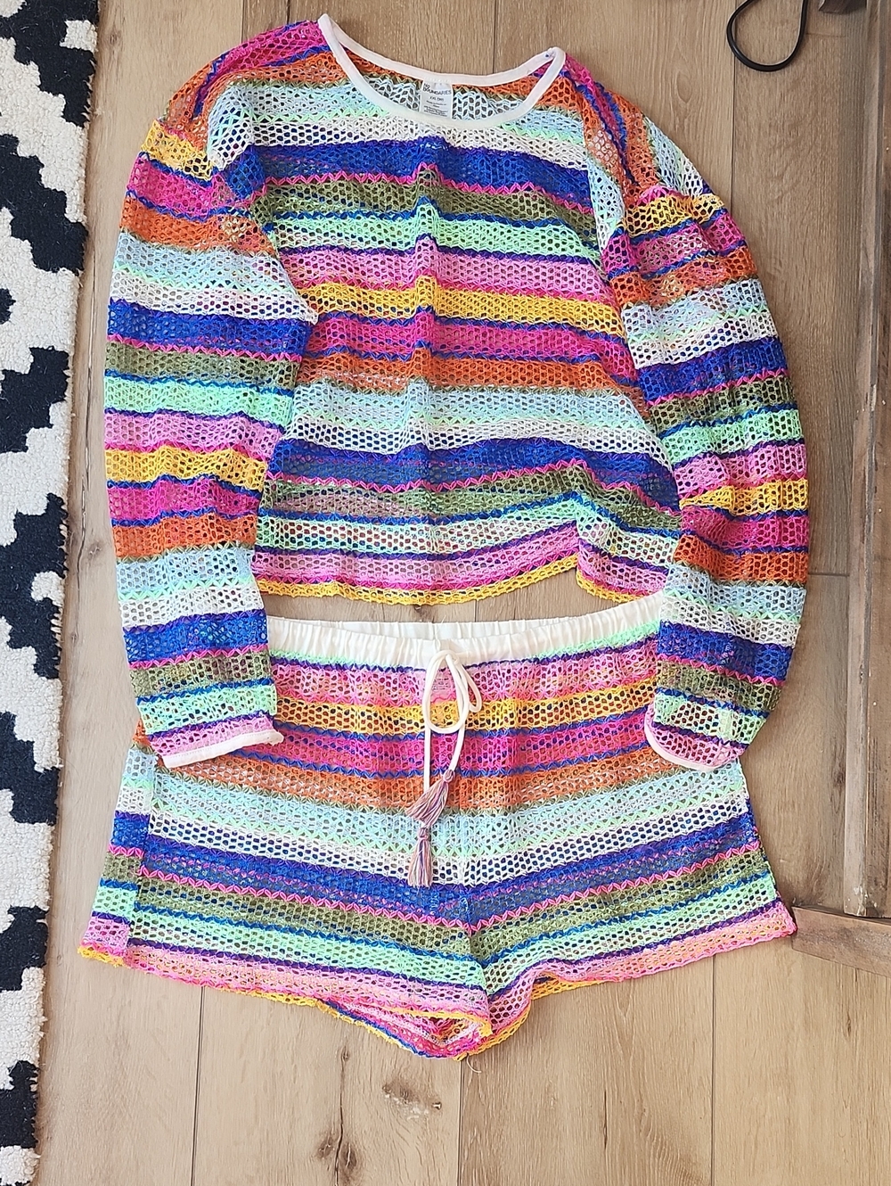 Swim Cover Up Matching Set, Xl 16-18